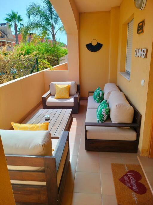 Bajo Con Jardin A Pie De Playa Y Piscina Comunitaria Con Jacuzzi Apartment Playas de Vera Luaran gambar